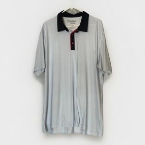 Breakfast Balls Polo‎ Shirt Men's 2XL Golf Performance Stretch Casual Athletic